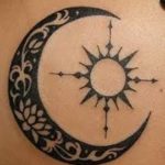 tatuaggio sole e luna